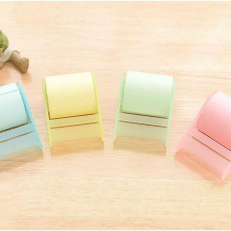 Sourcemall Full Adhesive Roll Sticky Notes, Self-Stick Notes,Width x Length 2 x 300 Inches, 4 Rolls/Pack (Four Colors with Dispensers) - Image 5